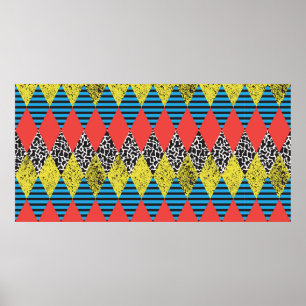 Sömlös bakgrund med romb poster
