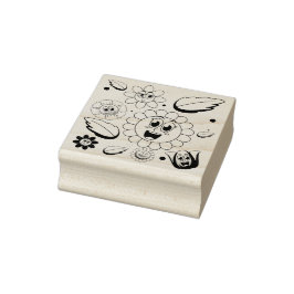 Sömlös bakgrundsdesign med färgstarka blommor stämpel