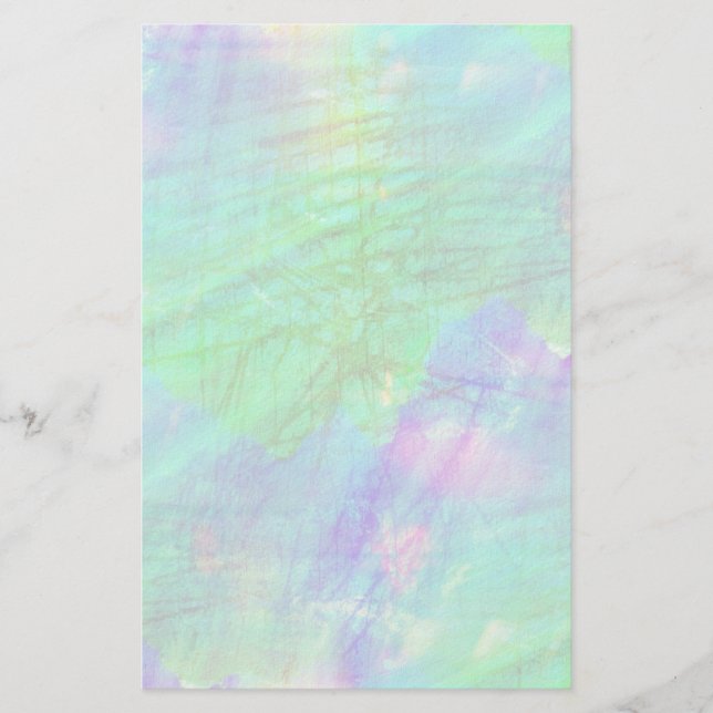 sömlös bildbakgrund vattenfärgsblå, grönt brevpapper (Framsida)