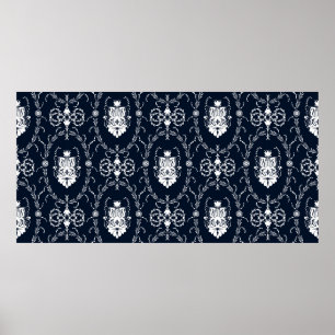 Sömlös blommigt för bakgrundsbelysning i tapet poster