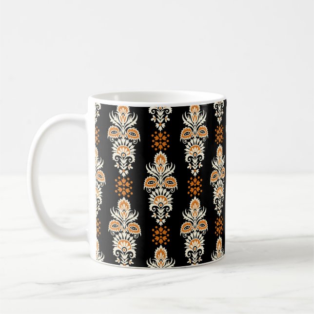 sömlös blommigt för geometrisk abstrakt kaffemugg (Vänster)