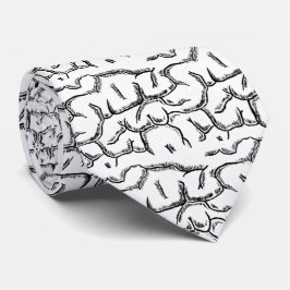 Sömlös Brain Black på White Slips