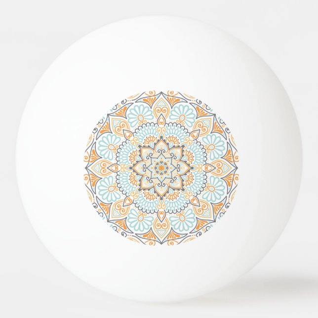 Sömlös bricka mönster: dekorativ, mångsidig design pingisboll (Framsidan)