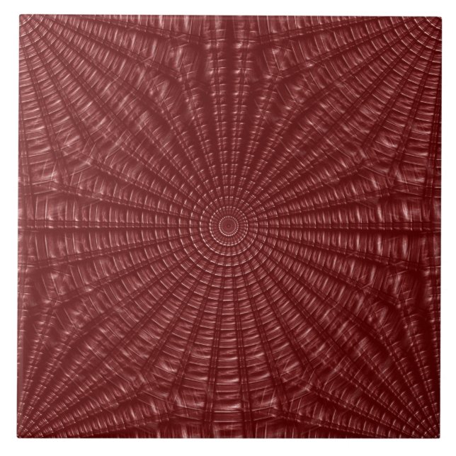 Sömlös burgundy Red Decorative Ceramic Tile Kakelplatta (Framsidan)