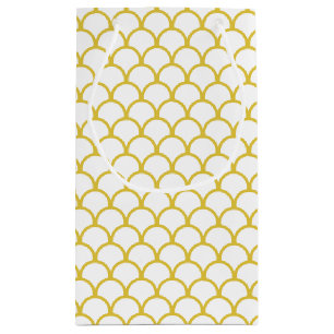 Sömlös cirkel Mönster i vit & Golden