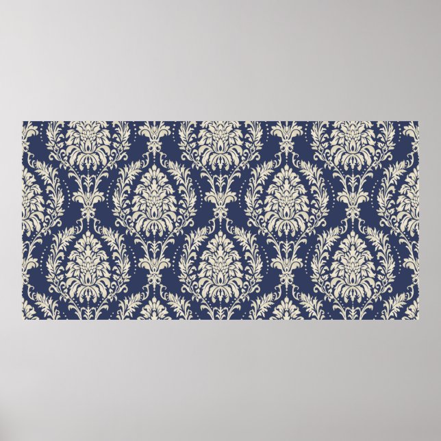 Sömlös damm tapet. Sömlös vintage Poster (Framsidan)