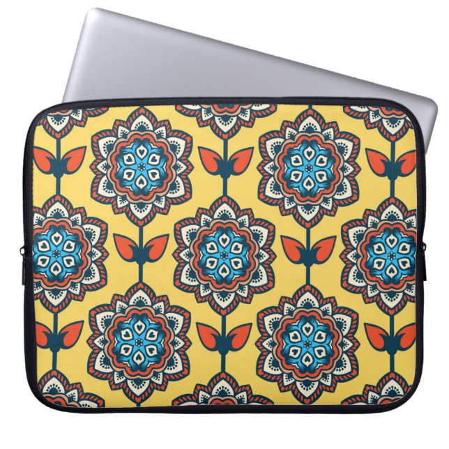 Sömlös dekan mönster laptop fodral (Framsidan)