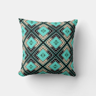Sömlös, dekorativ retro moroccan arabic-vintage kudde