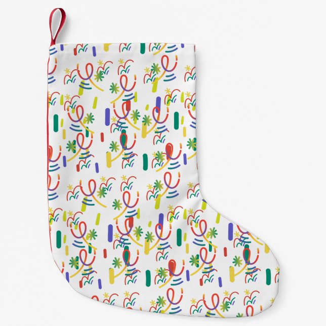 sömlös design liten julstrumpa (Framsidan)