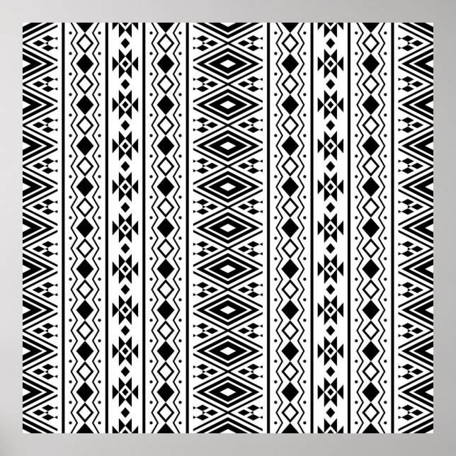 Sömlös etnisk mönster design vintageabstrakt, am poster (Framsidan)