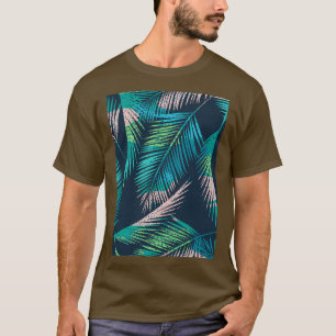 Sömlös exotisk mönster med tropiska växter T Shirt