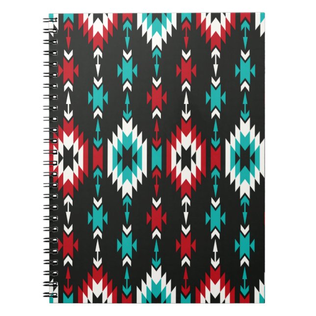 Sömlös, färglös geometrisk mönster. Etnisk Anteckningsbok (Framsidan)