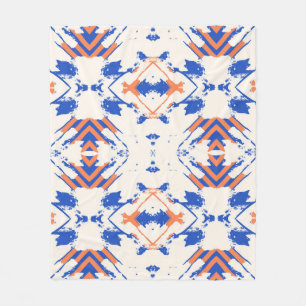 Sömlös färglös hipster mönster med geometrisk Fleecefilt