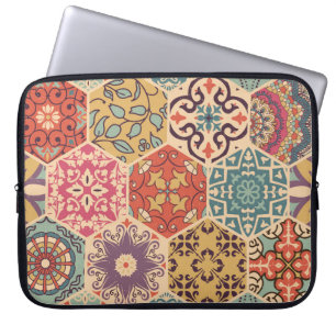 Sömlös, färglös lapptäcke med islam, Arabi Laptop Fodral
