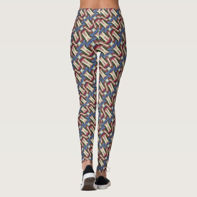 Sömlös, färglös mönster leggings (Baksida)