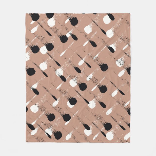 Sömlös färglös vattenfärg mönster fleecefilt (Framsidan)