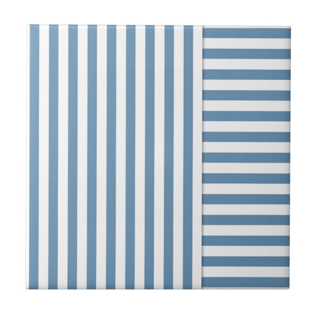 Sömlös, fasad blå, vit, enkel design pa kakelplatta (Framsidan)