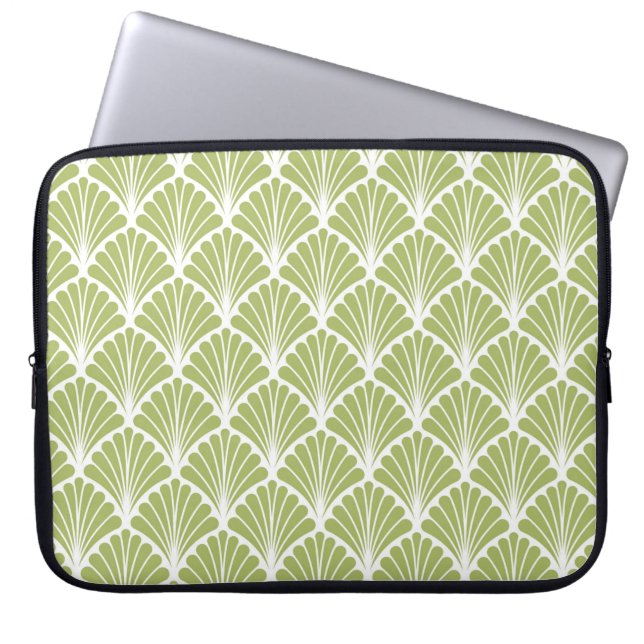 Sömlös Geometric Art Deco Mönster. Abstrakt vint Laptop Fodral (Framsidan)