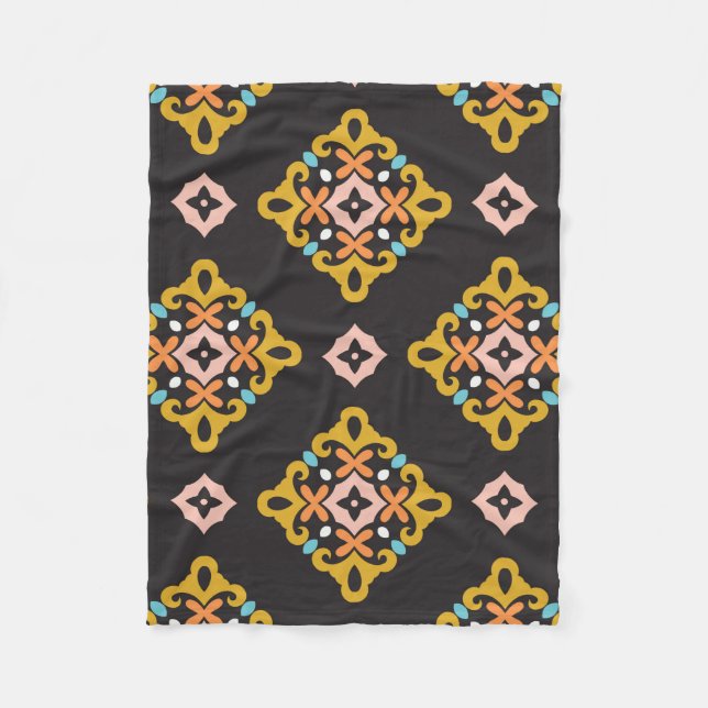 Sömlös Geometric Mönster. Abstrakt struktur design Fleecefilt (Framsidan)