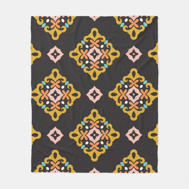 Sömlös Geometric Mönster. Abstrakt struktur design Fleecefilt (Framsidan)