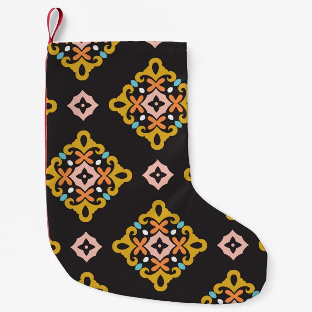 Sömlös Geometric Mönster. Abstrakt struktur design Liten Julstrumpa (Framsidan)