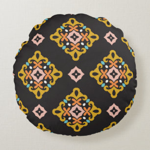 Sömlös Geometric Mönster. Abstrakt struktur design Rund Kudde