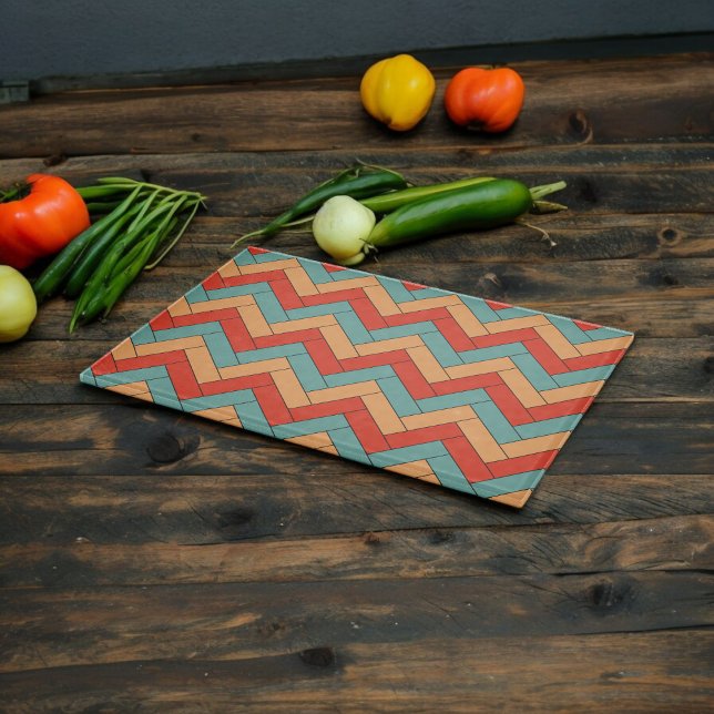 Sömlös geometrisk form Mönster (Chopping Board)