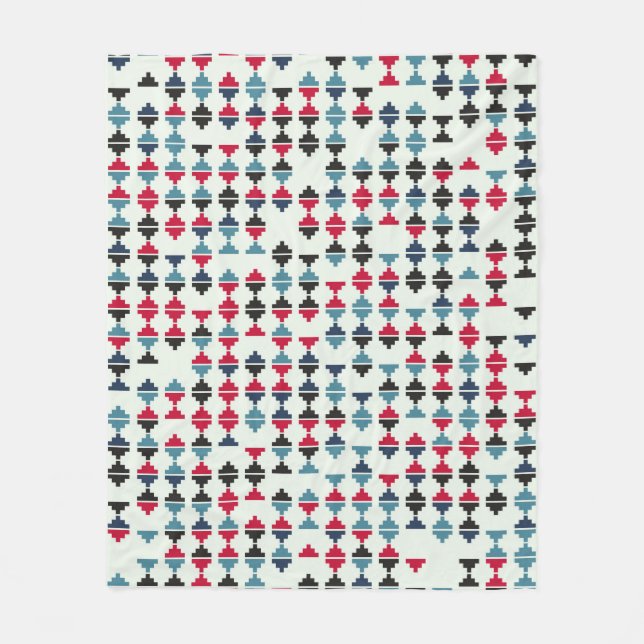 Sömlös geometrisk illustration av mönster-utformni fleecefilt (Framsidan)