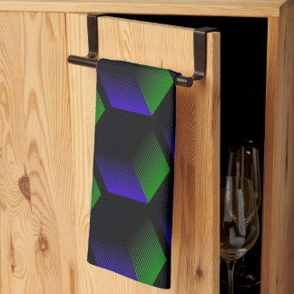 sömlös geometrisk kvadrat kökshandduk