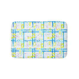 Sömlös geometrisk ljusa färger rektangulär sha badrumsmatta