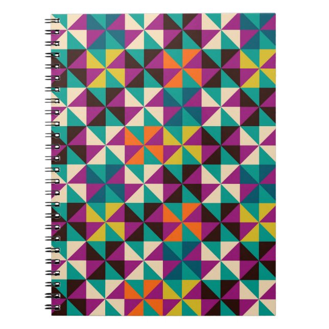 Sömlös geometrisk, modern Mönster-design. Anteckningsbok (Framsidan)