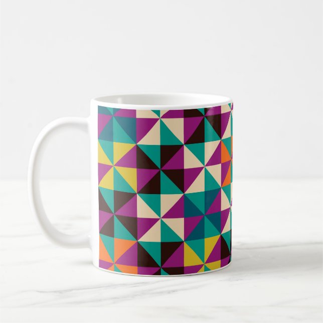 Sömlös geometrisk, modern Mönster-design. Kaffemugg (Vänster)