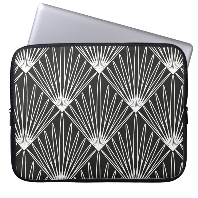 Sömlös geometrisk mönster laptop fodral (Framsidan)
