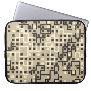 Sömlös geometrisk mönster med färgad inslag. laptop fodral