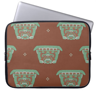 Sömlös geometrisk mönster med stammotiv. H Laptop Fodral