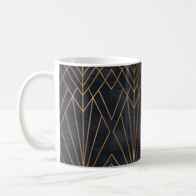 Sömlös geometrisk mönster på pappra struktur. Art  Kaffemugg (Vänster)