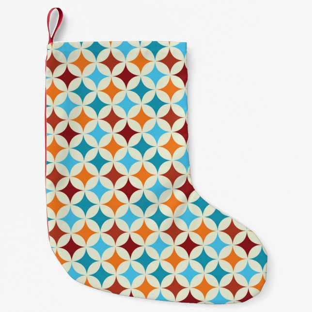 sömlös geometrisk mönster. upprepning av modern sn liten julstrumpa (Framsidan)