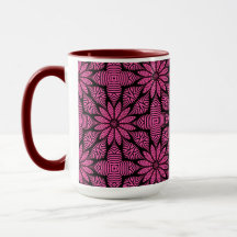 Sömlös geometrisk stjärndesign i rosa