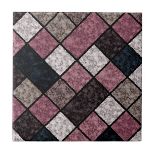 Sömlös granatstensretro mönster kakelplatta