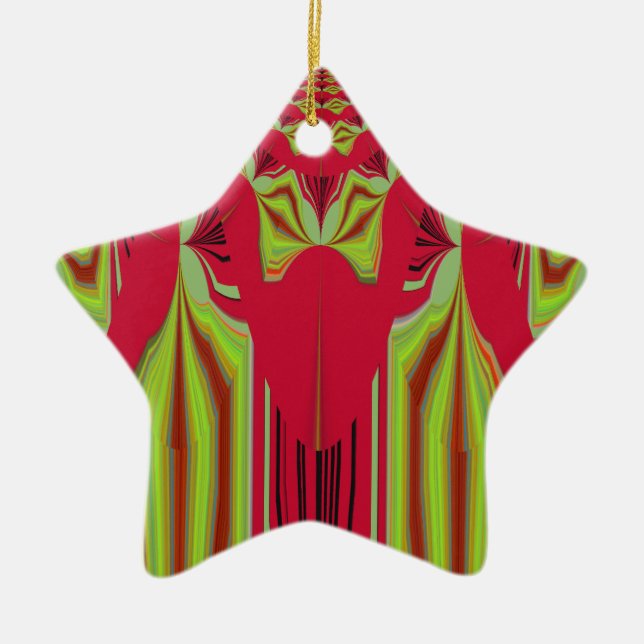 Sömlös Hakuna Matata-design Julgransprydnad Keramik (Framsidan)