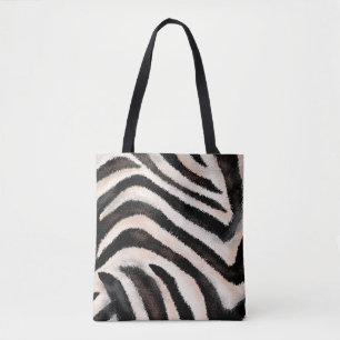 Sömlös hand teckning zebra struktur, djurtryck. tygkasse