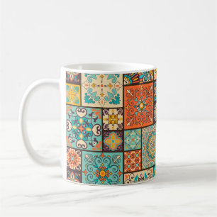 Sömlös islamisk, arabisk mönster. kaffemugg