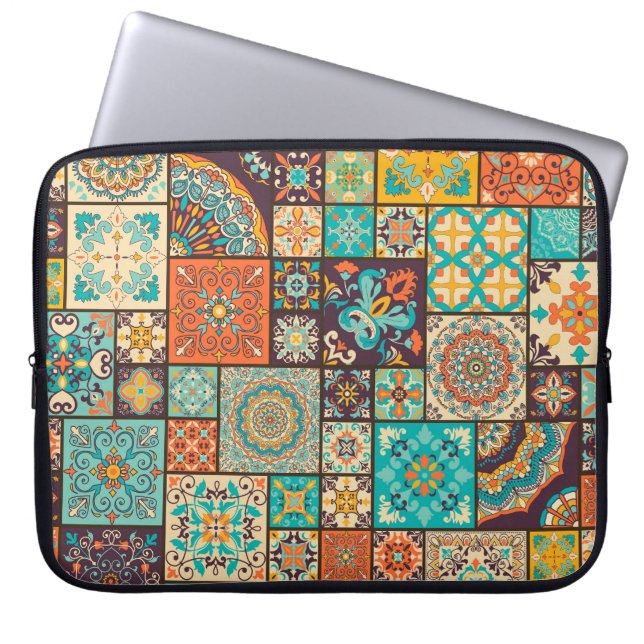 Sömlös islamisk, arabisk mönster. laptop fodral (Framsidan)