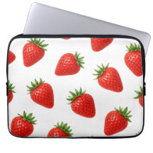 Sömlös jordgubbdesign Cute röda frukter