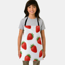 Sömlös jordgubbsmönster Söt röd frukt