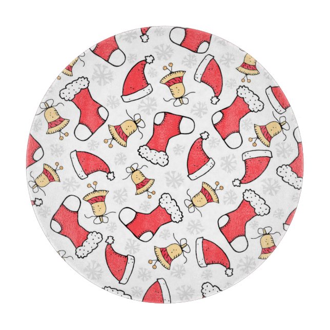 Sömlös jul mönster, festlig design. (Framsidan)