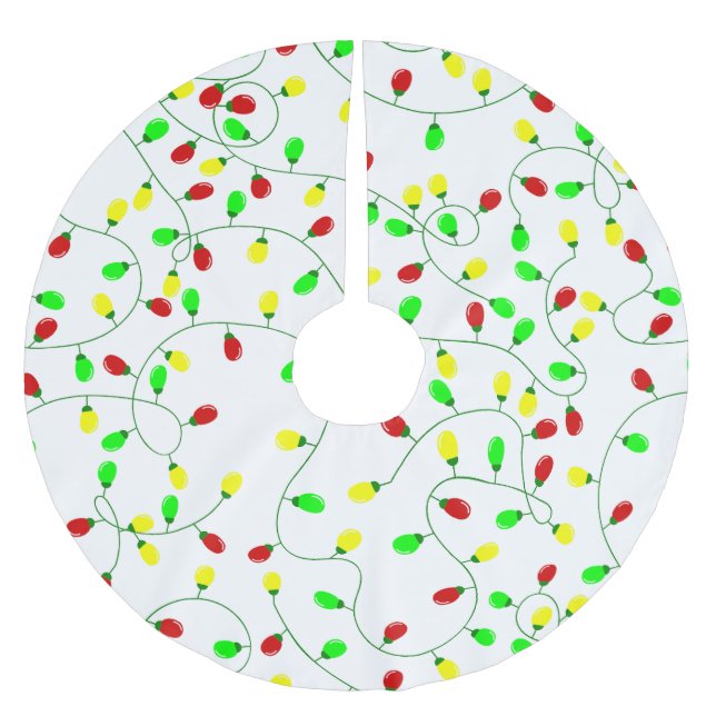 sömlös julgran ljus julgransmatta borstad polyester (Framsidan)