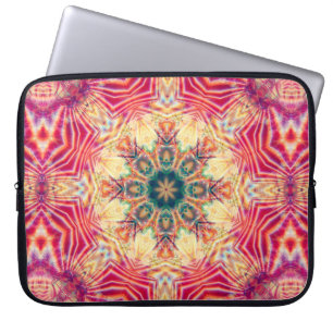 Sömlös kaleidoskop, färglös struktur. Illustra Laptop Fodral
