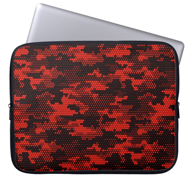 Sömlös kamouflage mönster. Upprepande digital punk Laptop Fodral (Framsidan)