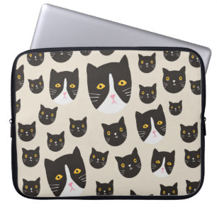 Sömlös katt mönster/ laptop fodral